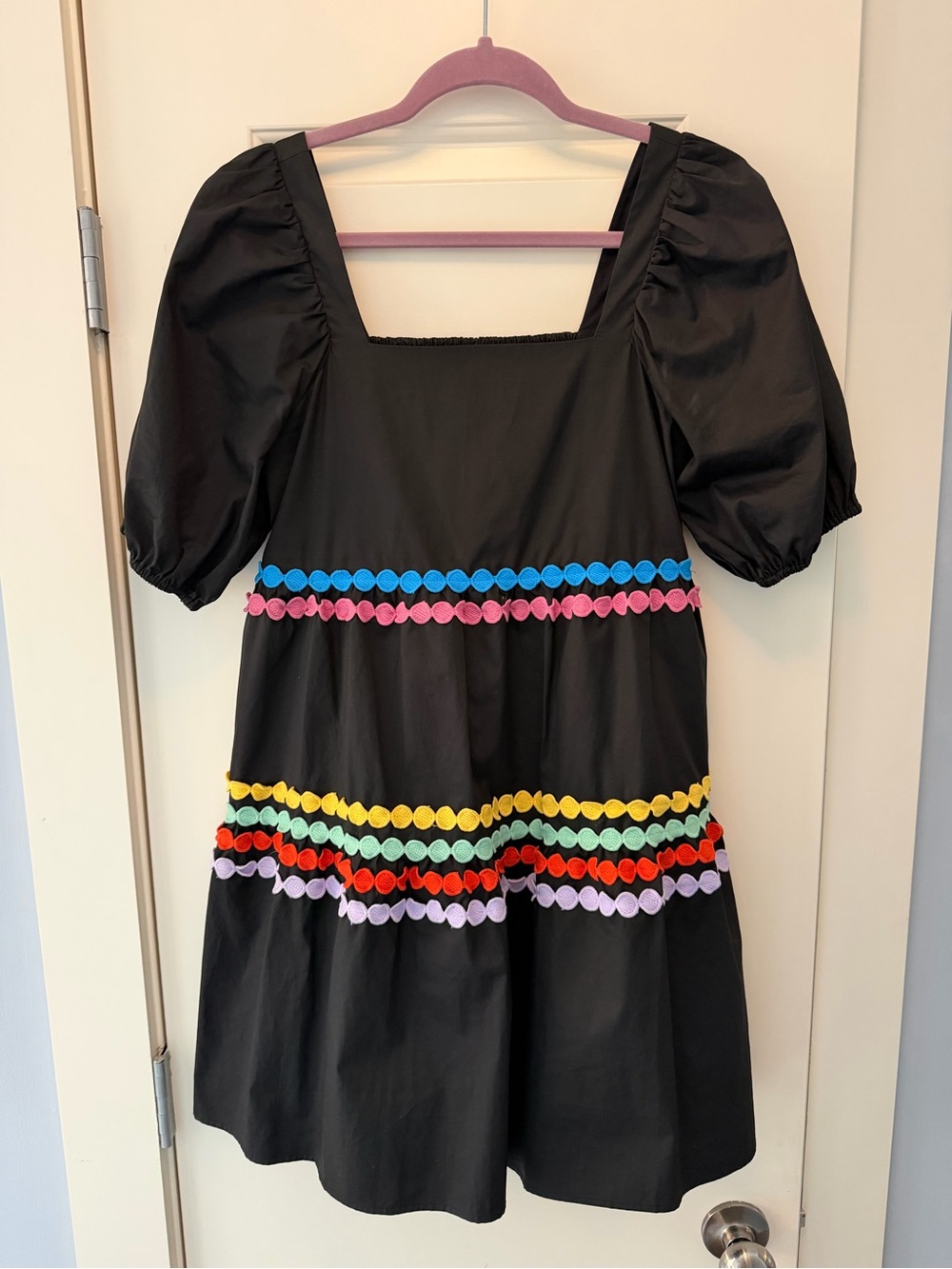 Crosby by Mollie Burch Black Rick Rack Dress